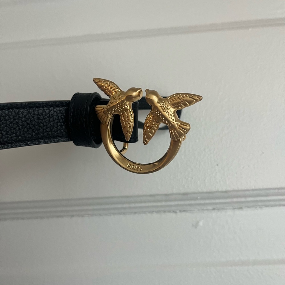 Pinko Love Birds buckle leather belt - Picture 6 of 6
